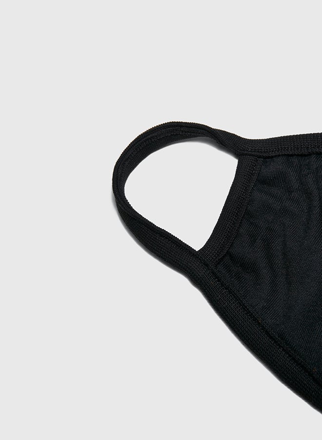 Mister Tee - Panda Graphic Mask Black - Image 1
