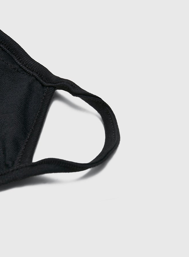 Mister Tee - Panda Graphic Mask Black - Image 1