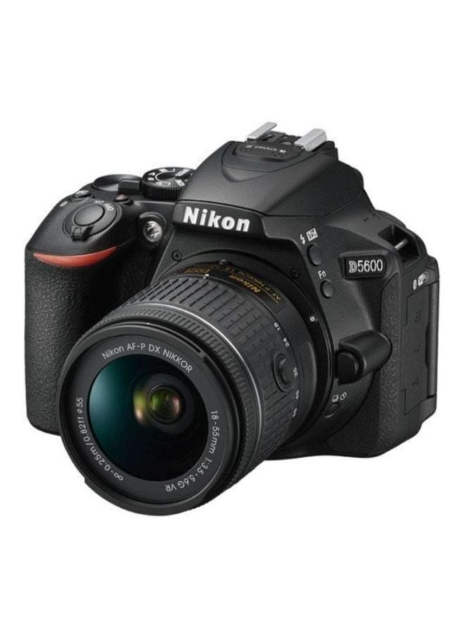 Nikon - D5600 DSLR With AF-P DX NIKKOR 18-55mm f/3.5-5.6G VR Lens + AF-P NIKKOR 70-300mm f/4.5-5.6E ED VR Lens 24.2MP ,Built-in Wi-Fi, NFC ,Bluetooth And Accessory Bundle - Image 1