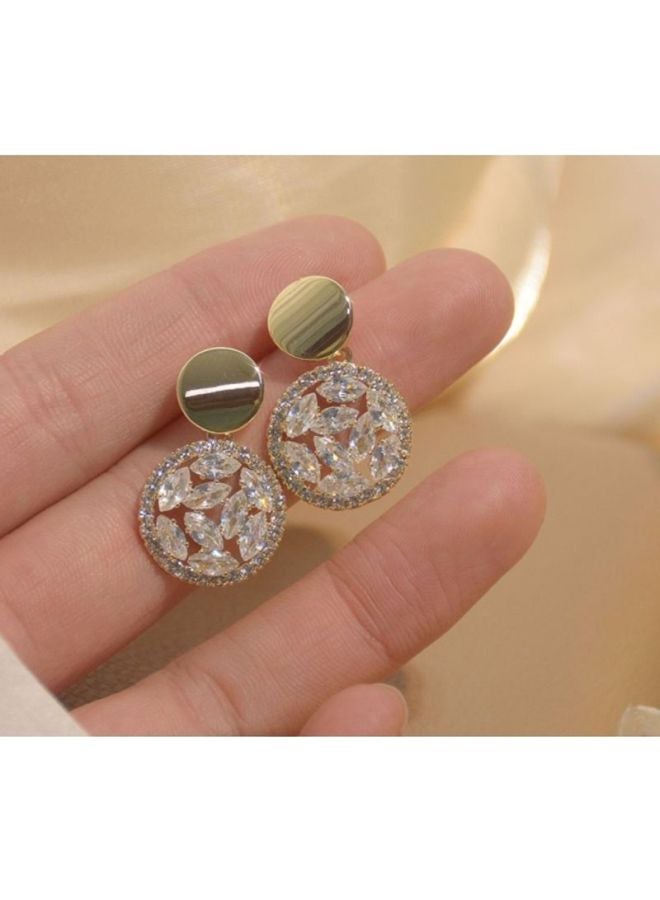 J&J - Stone Studded Stud Earrings - Image 1