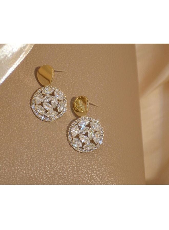 J&J - Stone Studded Stud Earrings - Image 1