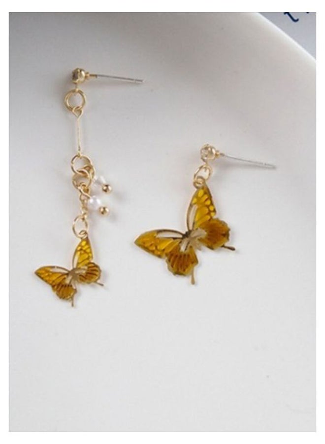 جونسون آند جونسون أقراط متدلية بتصميم على شكل فراشة مرصعة بأحجار الراين - Image 3