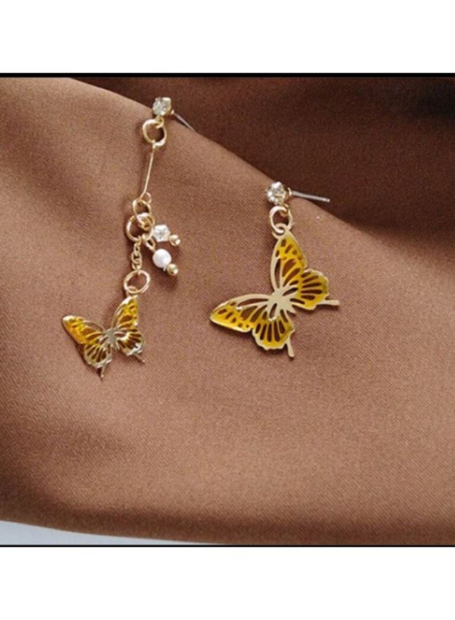 جونسون آند جونسون أقراط متدلية بتصميم على شكل فراشة مرصعة بأحجار الراين - Image 4