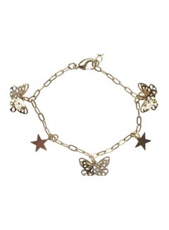 J&J Hollow Butterfly Charm Bracelet 