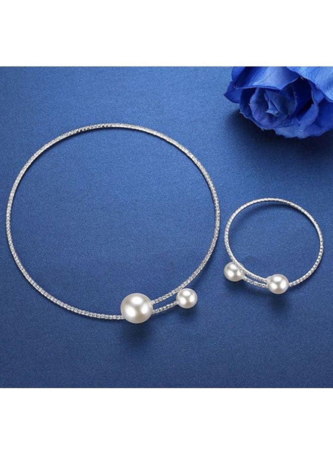 شاربدو طقم أساور مرصعة بحجر الراين ومكونة من قطعتين - Image 2