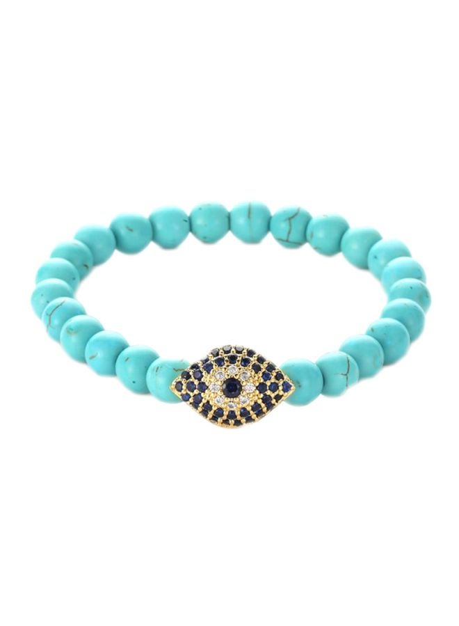 سوار مطاطي من الخرز ومرصع بالأحجار