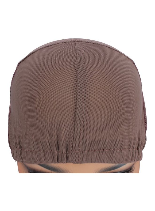 ويكين قبعة شعر مستعار مطاطية وقابلة للتمدد ولا تحتاج إلى لاصق بني 0.8 x 0.88 x 0.9بوصة - Image 2