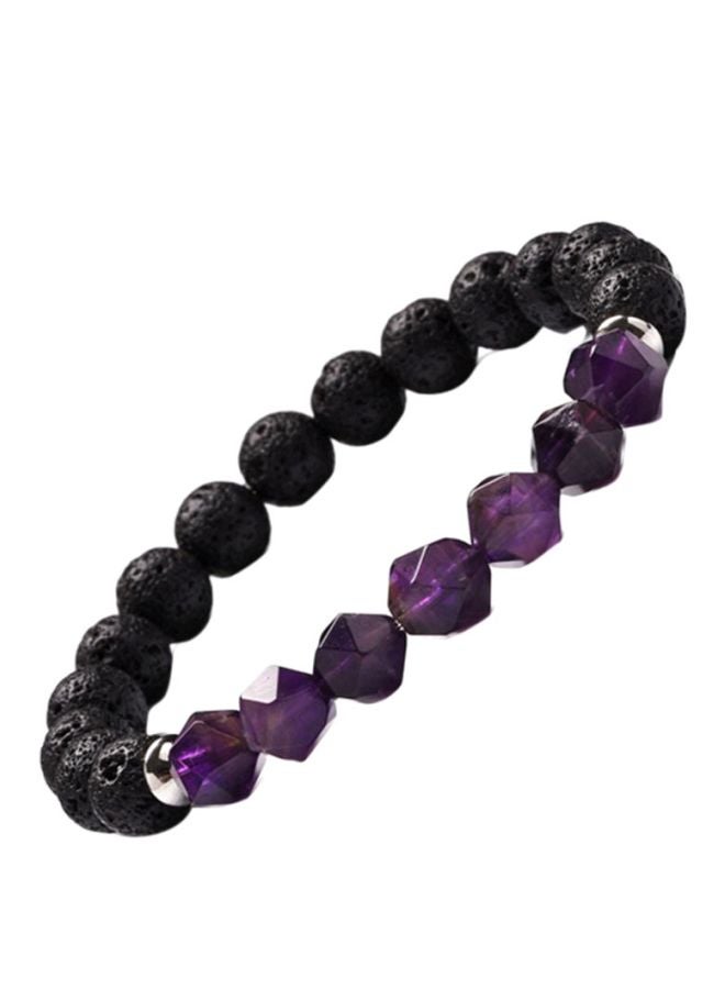 Triangle Stone Studded Breaded Bracelet