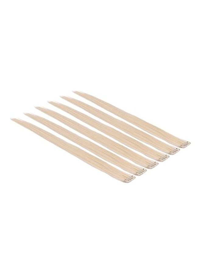 Reyen 6-Piece Soft Straight Hair Extension Gold 2 x 1.02 x 0.98inch - Image 2