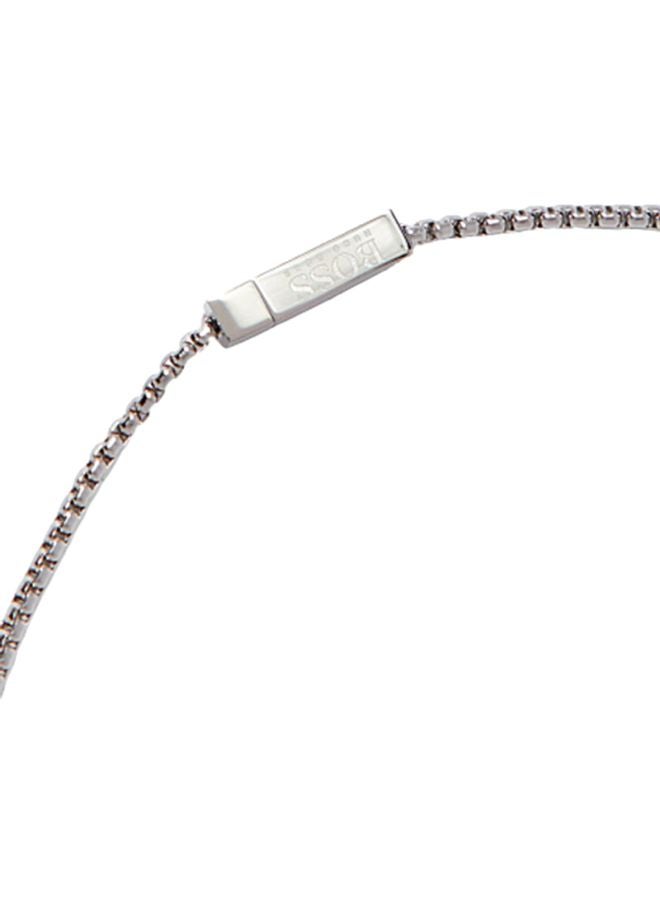 HUGO BOSS - Stainless Steel Logo ID Dog Tag Pendant Chain Necklace - Image 1