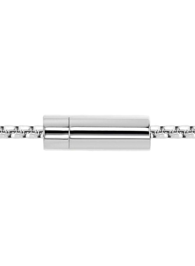 HUGO BOSS - Stainless Steel Logo ID Dog Tag Pendant Chain Necklace - Image 1