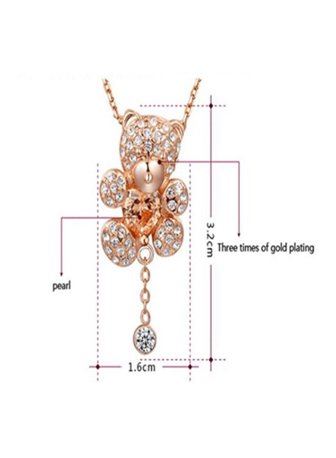 J&J Teddy Bear Shaped Pendant Necklace - Image 2