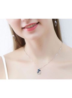 J&J Crystal Studded Butterfly Shaped Pendent Necklace  - Image 4