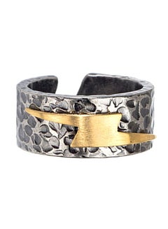 Titanium Hip Hop Lightening Ring