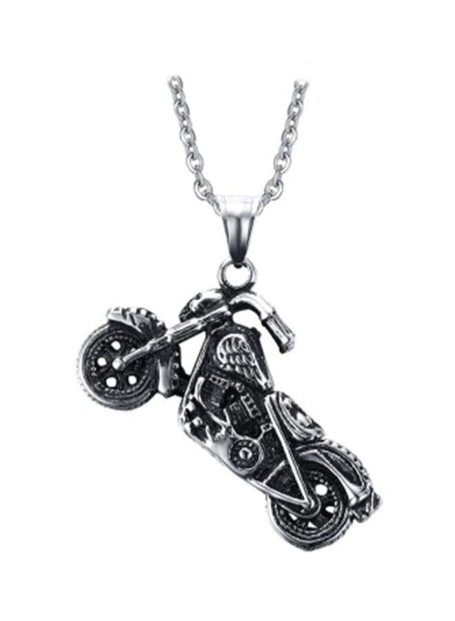 Sharpdo - Stainless Steel Motorcycle Pendant Necklace - Image 1