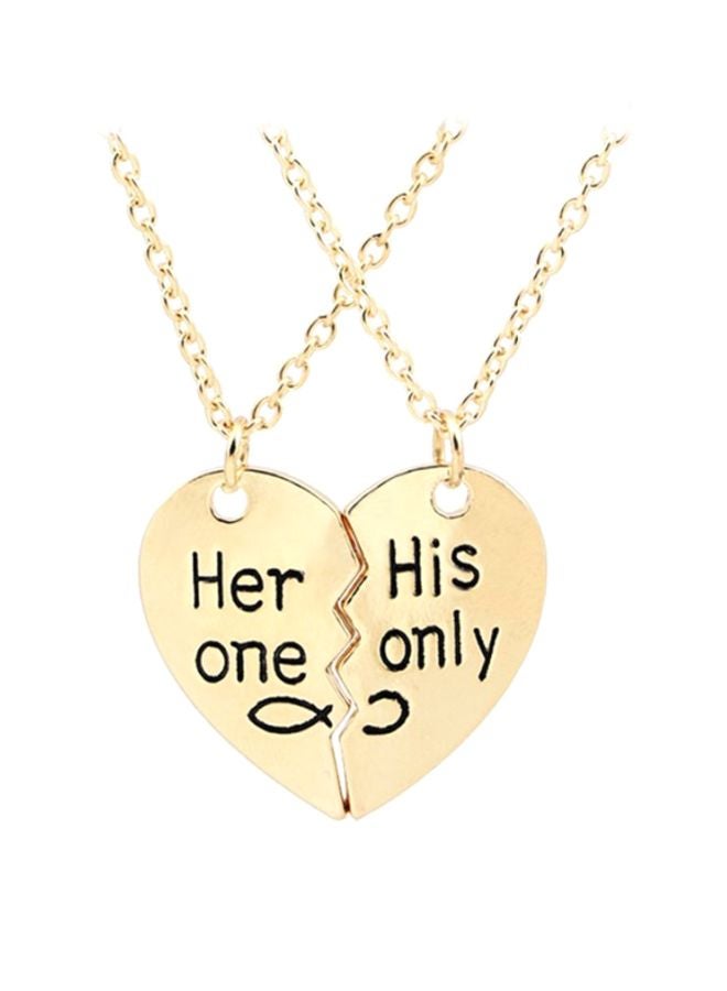 Sharpdo 2-Piece Couple Pendant Necklace Set - Image 1