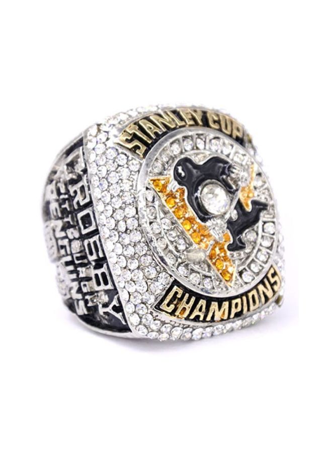 Sharpdo Rhinestone Studded Fashion Ring - Image 4