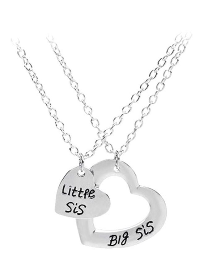 Sharpdo Alloy Sister Pendant Necklace - Image 1