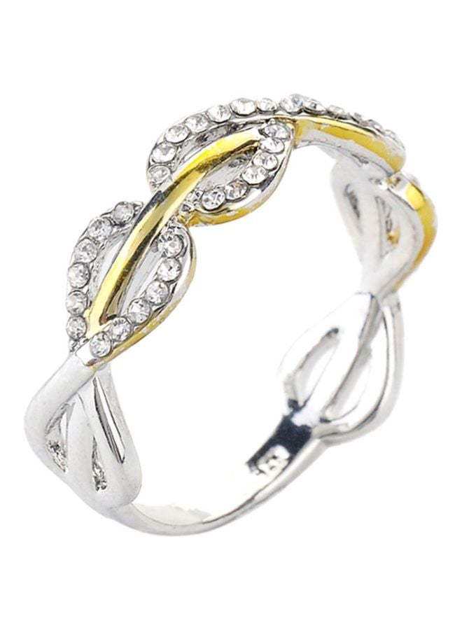 Rhinestone Alloy Ring