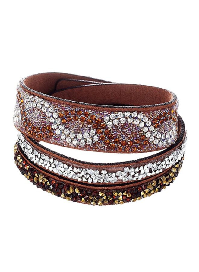 Sharpdo 3-Piece Rhinestone Studded Bracelet - Image 1