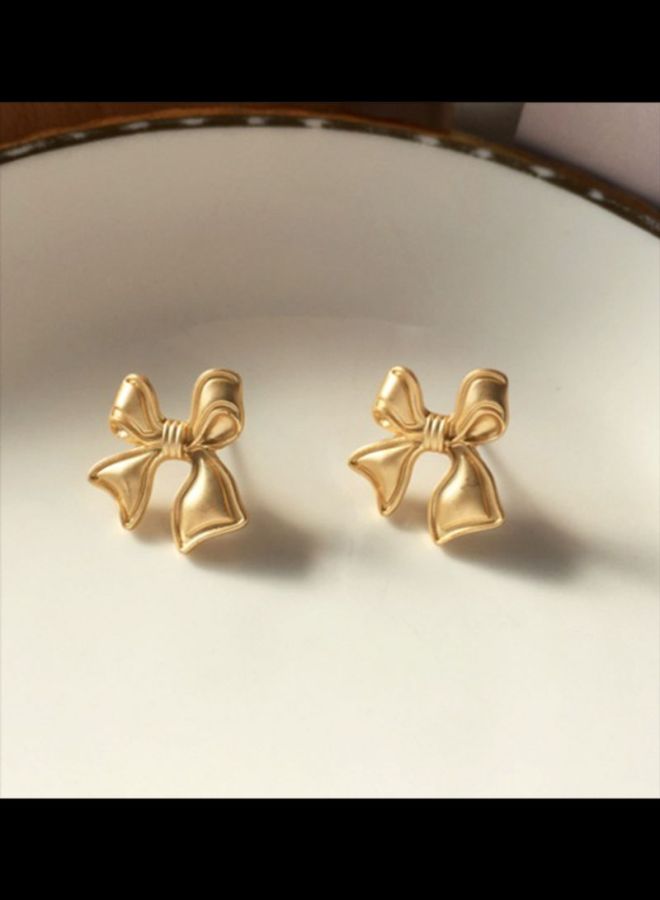 J&J - Bow Design Earrings - Image 1