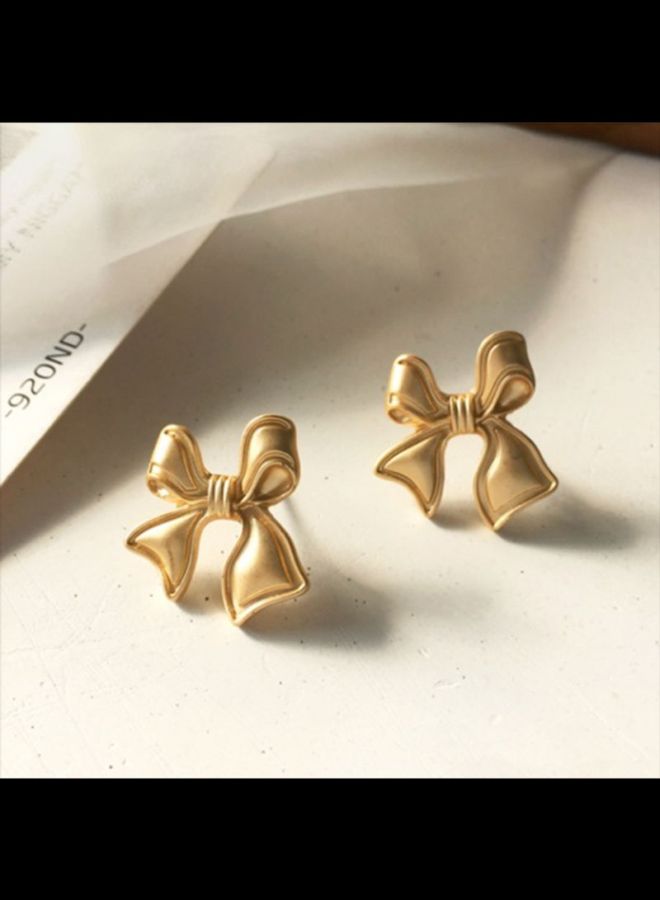 J&J - Bow Design Earrings - Image 1