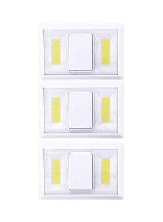 3-Piece Portable Double LED Light with On/Off Switch Multicolour 11cm - v1610031944/N43405895A_1