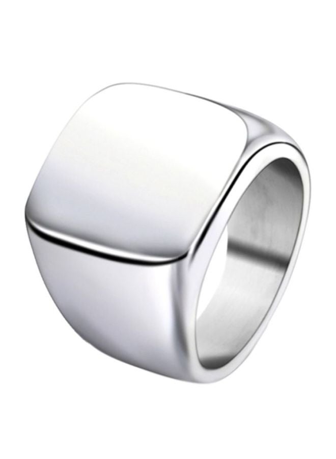 خاتم مصقول من الستيل والتيتانيوم