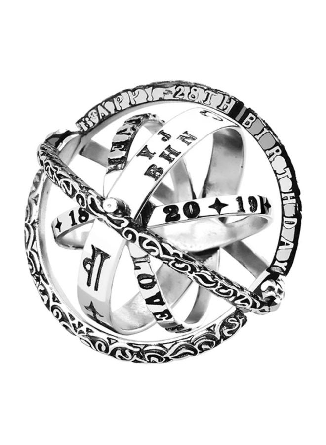 Sharpdo Alloy Astronomical Ball Ring