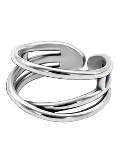 Silver Double Layer Ring