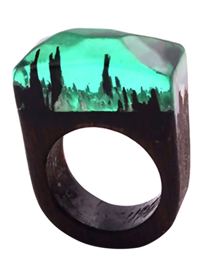 Sharpdo Gloss Ink Pattern Resin Ring - Image 1