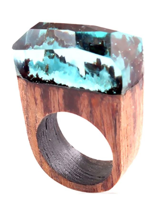 Sharpdo Gloss Ink Pattern Resin Ring - Image 2