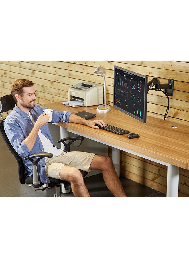 NB NORTH BAYOU - TV Wall Mount for Most 24-35 Inch LED LCD Plasma Flat Screen Monitor and TVs, VESA Size 75x75MM to 100x100MM Up to 26lbs(12KG) Full Motion Articulating Durable and No Rust.F300-B (24-35, Black) Black - Image 1