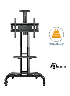 Mobile TV Stand With Lockable Wheels For 32-65 Inch TVs Black - v1610036049/N40593277A_4