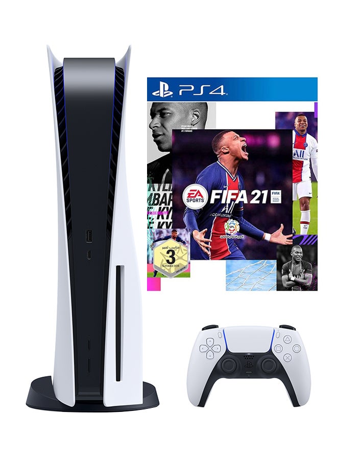Sony - PlayStation 5 Console (Disc Version) With FIFA 21 - Image 1