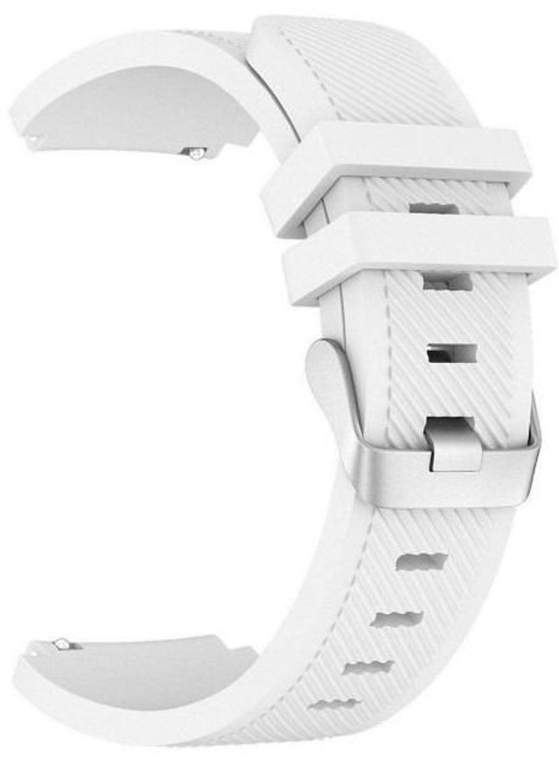 Liger Replacement Silicone Wristband For Samsung Gear S3 Classic/Gear S3 Frontier/Gear S3 Frontier LTE/Motorola Moto 360 White