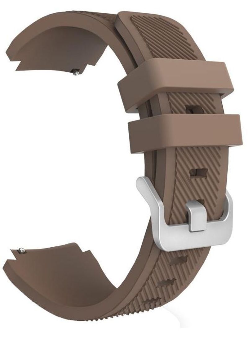 MARGOUN Samsung Gear S3 Classic Silicone Watch Band Brown - Image 1