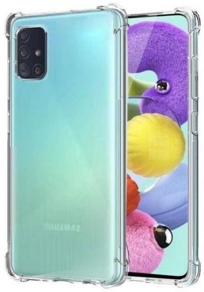 Generic - TPU Bumper Reinforced Edges Anti-Scratch Case For Samsung Galaxy A51 Clear - Image 1