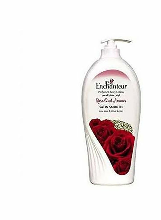 Enchanteur Rose Oud Amour Satin Smooth Perfumed Body Lotion White 500ml