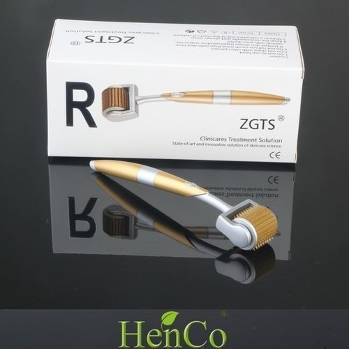 Titanium Series Micro Needle Derma Roller Silver/Gold 1.5mm
