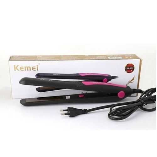 Kemei Professional Hair Straightener Pink/Black  - Image 3