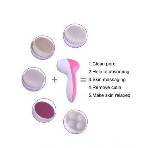 جهاز تدليك الجسم بيوتي كير 5 في 1 أبيض/ وردي - Image 5