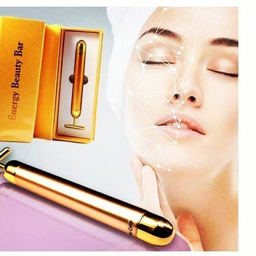 قلم تدليك الوجه إنيرجي بيوتي بار ذهبي - Image 3