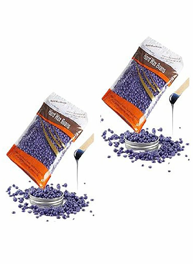 Bluezoo 2-Pack Hair Removal Hard Wax Beans Set Purple 1kg - Image 1