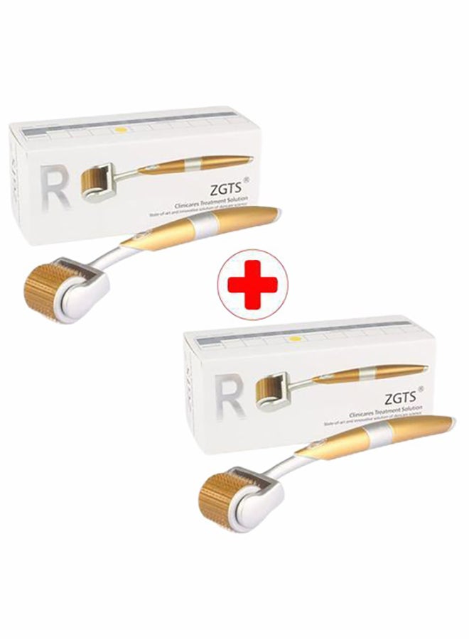 Wrinkles Plastic Face Roller Gold/Silver
