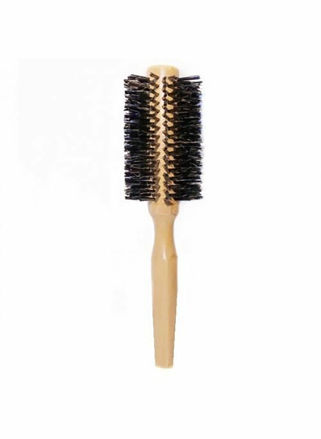 Dryer Wooden Thermal Hair  Brush Beige/Black
