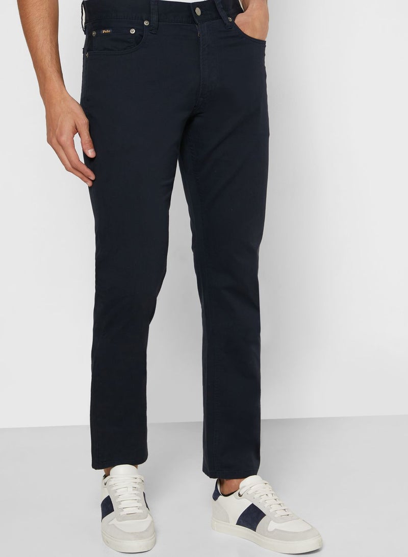 بولو رالف لورين جينز بقصة مستقيمة ولون باهت قليلاً كحلي - Image 1