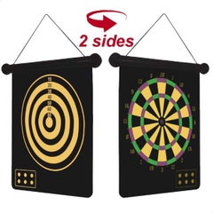 Generic Two Sided Magnetic Dart Board With 6 Safety Darts 15inch  - Image 2