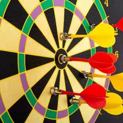 Generic Two Sided Magnetic Dart Board With 6 Safety Darts 15inch  - Image 3