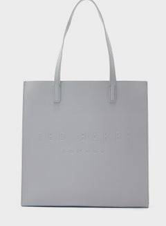 Soocon Large Crosshatch Shoulder Bag Grey